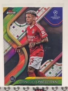 2024/25 TOPPS FINEST UEFA UCC +REFRACTOR+ GIANLUCA PRESTIANNI RC SL BENFICA #26 - Picture 1 of 2