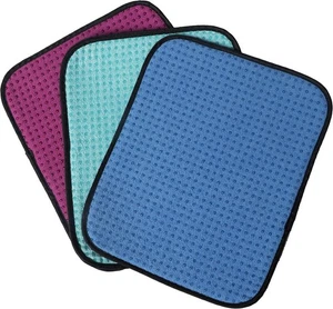 Microfiber Bowling Ball Towels 3 Pack 10 x 8 Bowling Towel Shammy Pad Purple New - Picture 1 of 7