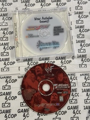 WWF Attitude (Sega Dreamcast, 1999) Disc And Rear Art Tested Fast Shipping - Image 1 of 4