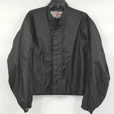 Joe Rocket Motorcycle Jacket Lightweight Black Biker Windbreaker Men's L - Image 1 of 4