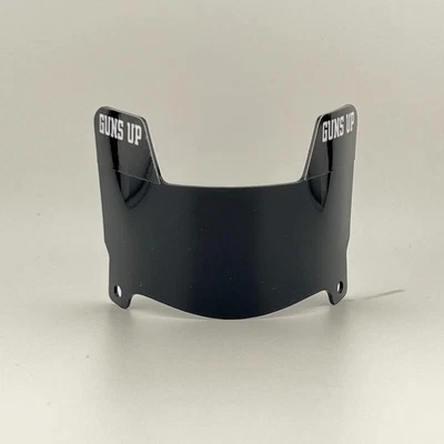 Texas Tech Red Raiders - schwarzes Mini Football Helm Visier mit schwarzen Clips 3 - Bild 1 von 2