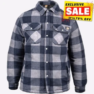 Chemise De Travail Casual En Fleece Pratique Pour Hommes Dickies Portland Bleue - Picture 1 of 5