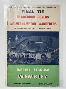 1960 FA Cup Final Programme Blackburn Rovers v Wolverhampton Dated 7th May - Picture 1 of 1