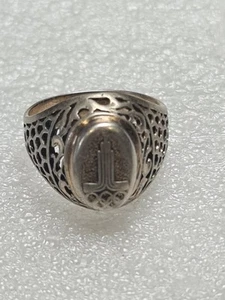 Anello vintage argento 875 Olimpiadi sovietiche vintage 1980 Mosca misura 8,75. 18,75 mm. - Foto 1 di 13