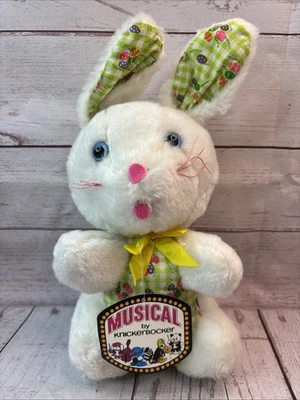 VTG Knickerbocker Musical Bunny Rabbit Plush Animals of Distinction Wind Up Toy - Image 1 of 4