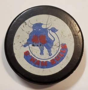 1976-79 B'HAM BULLS WHA Official Hockey Puck - Picture 1 of 4
