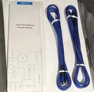 JSAUX 100W USB C to USB C Cable 2 Pack 6.6ft Type C to Type C - Picture 1 of 2