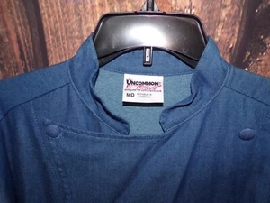 Uncommon Threads 0460C Sante Fe Kochmantel Blau Größe M Medium - Bild 1 von 5