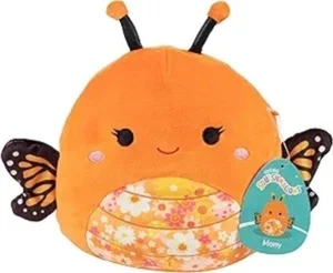 Original Squishmallows Mony Butterfly Plush Toy 8" Orange Floral Soft Stuffed An - Picture 1 of 5