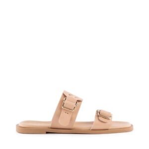 New Seychelles Sandals Admire Me Women's Brown Leather Slide Size 8.5 Slip On