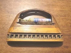 Vtg/Antique Sewing Weaving Loom Thread Shuttle Bobbin Wooden Textile Mill 5" - Picture 1 of 12