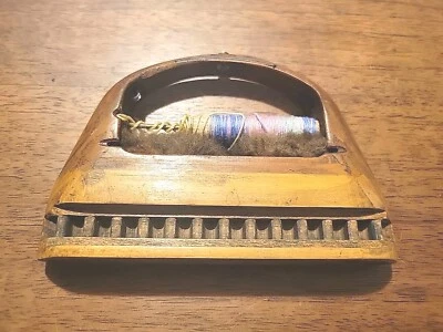 Vtg/Antique Sewing Weaving Loom Thread Shuttle Bobbin Wooden Textile Mill 5" - Image 1 of 4