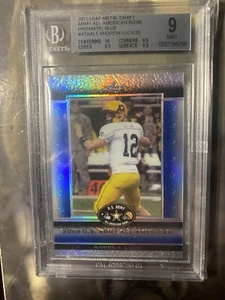 2012 Leaf Metal Draft Blue Prismatic /25 Andrew Luck BGS 9 MINT Rookie RC - Picture 1 of 2