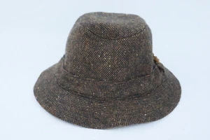 Hanna Hats Pure New Wool Tweel Dongel Ireland Walking Travel Bucket Hat Small - Picture 1 of 8