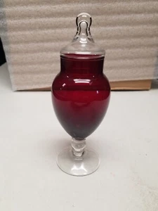 Indiana Ruby Red Glass Candy Dish - Picture 1 of 8