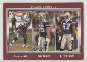 2006 Topps Total Red Bradie James Ryan Fowler Kevin Burnett #141 Rookie RC