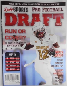 Lindy's Sports Pro Football Draft magazine 2025 Is 2-way phenom Travis Hunter #1 - Picture 1 of 1