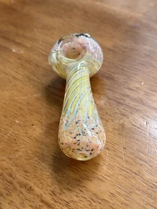 Fumed Spoon Bowl Glass Hand Pipe For Tobacco - Picture 1 of 4