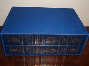 Easton Press LEONARDO DA VINCI: THE NOTEBOOKS 2 vols - Deluxe Limited Edition - Picture 1 of 6