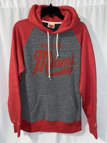 Homage Miami University Redhawks We Are Miami Hoodie Hooded Sweatshirt Medium Cover