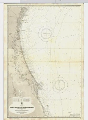 ANTIQUE ADMIRALTY CHART. No.269. FLORIDA, JACKSONVILLE, CAPE CANAVERAL. 1886 Edn - Image 1 of 4