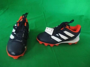 Adidas Adizero Afterburner 8 MD K Cleats Blue/Orange Youth Boys Size 1 New NWT - Picture 1 of 8