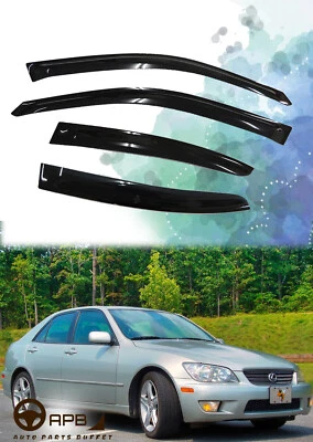 For LEXUS IS200 IS300 98-05 Deflector Window Visors Guard Vent Weather Shield - Image 1 of 4