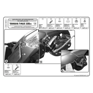 nos OEM Givi T273 Soft Saddlebag Supports for Yamaha TMAX 500 2008-2011 - Picture 1 of 6