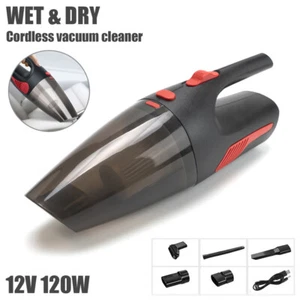 Aspiradora de mano inalámbrica 120 W recargable coche auto hogar plumero - Imagen 1 de 11
