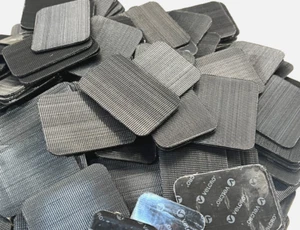 60 KLETTBAND 1,5" x 2" (38mmx50mm) Industrie selbstklebende Rückseite NUR HAKEN Patches - Bild 1 von 4