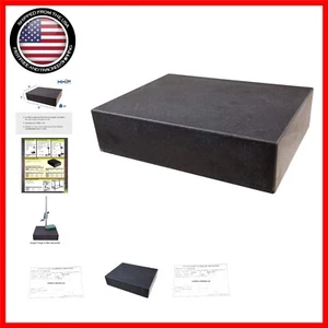 Precision 12" x 9" x 3" Grade B Granite Surface Plate, Certifed Accuracy 0.0001" - Picture 1 of 9