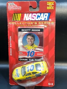 RACING CHAMPIONS #10 SCOTT RIGGS NESQUIK NASCAR CHASE THE RACE YELLOW - SEALED - Picture 1 of 4