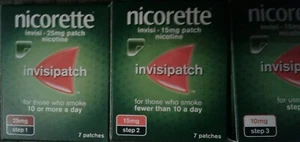 NICORETTE INVISI Patch- Step 1 X 21 , Step 2 X 14 and Step 3 X 14 Patches - Picture 1 of 1