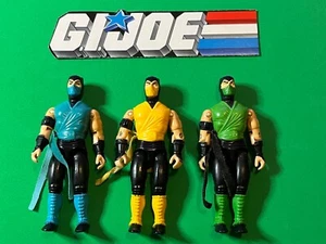 Mortal Kombat Sub Zero Scorpion Reptile 1994 Ninja LOT HASBRO GI JOE - Picture 1 of 8