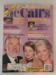 1986 July, McCall's Magazine, Kenny Roger's, An American Birthplace  (CP26) - Bild 1 von 3