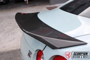Fit for Nissan Skyline GTR R35 Trunk Spoiler Carbon Fiber - Picture 1 of 8