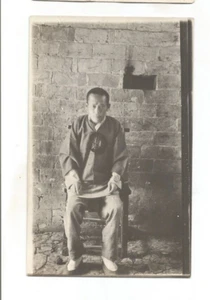 RPPC CHINA JAPAN KOREA PHILIPPINES SLEEPING COW TEMPLE REAL PHOTO POSTCARD CARD - Picture 1 of 2