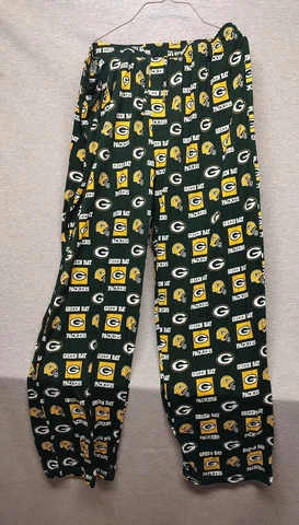Green Bay Packers Sleepwear Pants XL Pajamas NFL Team Apparel Mens Helmet Cover