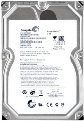 Hard Drive Seagate Barracuda LP 2TB 5900RPM 32MB SATA II ST32000542AS 3.5'' - Image 1 of 3