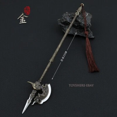 1/6 JUGUETE Espada China Arma Tres Reinos Hacha de Batalla Medieval Caballero Foto 1 de 4