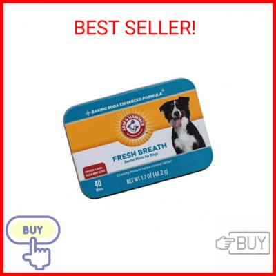 Arm & Hammer for Pets Dental Mints for Dogs, Fresh Breath | Get Fresh Doggie Bre - Image 1 of 2