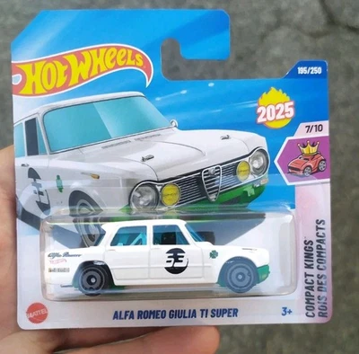 Hot Wheels Alfa Romeo Giulia Ti Super Case Q Bianca 1:64 2025 - Immagine 1 di 4