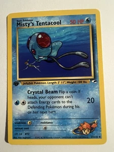 Pokemon Gym Heroes 1st Edition Misty's Tentacool #57/132(Unplay) TCG -2000 WOTC - Picture 1 of 2