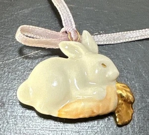 Vintage Lenox Porcelain Easter Tree Replacement "BUNNY" w/Carrot Ornament - Picture 1 of 4