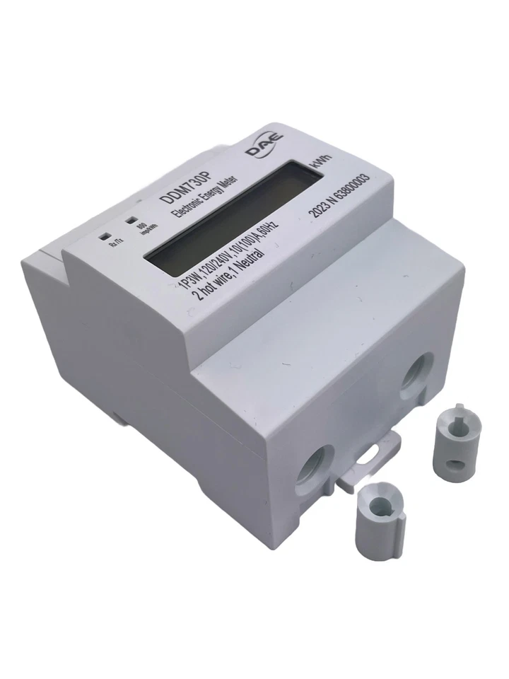 DAE DDM730P, RS485, 120/240V kWh Meter, 100A,1P3W,Internal CT,60 Hz,Pass Through - Image 1 of 4