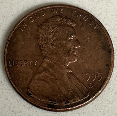 1995 LINCOLN  CENT🌟Copper Planchet ! 3.1 G - Image 1 of 3
