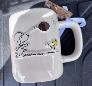Rae Dunn x Peanuts Snoopy & Woodstock Football "GO TEAM!" Kaffeebecher - Bild 1 von 4