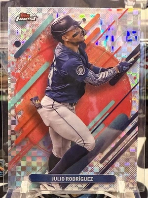 2025 Topps Finest Julio Rodriguez #242 Rare X-Fractor TZ - Image 1 of 2