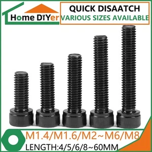 Tornillos de cabeza hexagonal de acero inoxidable 304 M1.4/M1.6/M2/M2.5/M3/M4~M8 - Imagen 1 de 10