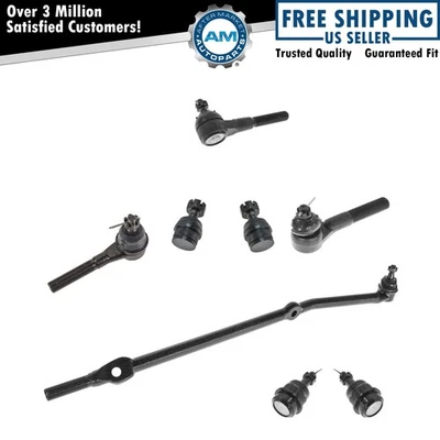 8 Piece Kit Inner Outer Tie Rod End Upper Lower Ball Joint Set for Jeep XJ MJ - Image 1 of 4